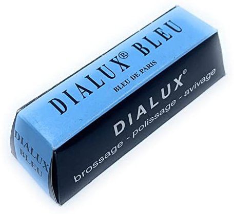 Dialux Blue High Polishing Rouge Bar used on All Metals for Removing Scratches Cleaning & High Lustre Finish for Jewellery Making & Repair, Watchmaking Glass Polisher-image-5
