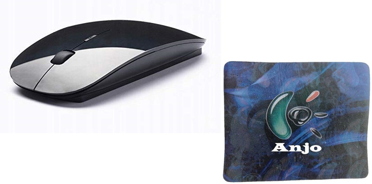 ANJO Combo Ultra Slim with 4 Buttons, 3 DPI Modes & Mouse Pad 9x7.5 Wireless Ambidextrous Optical Gaming Mouse with Bluetooth-picture-15