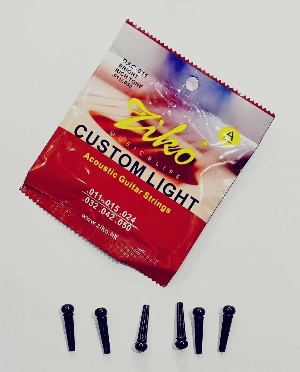 ziko Acoustic ZIKKO STRING AND BRIDGE PIN Guitar String-picture-12