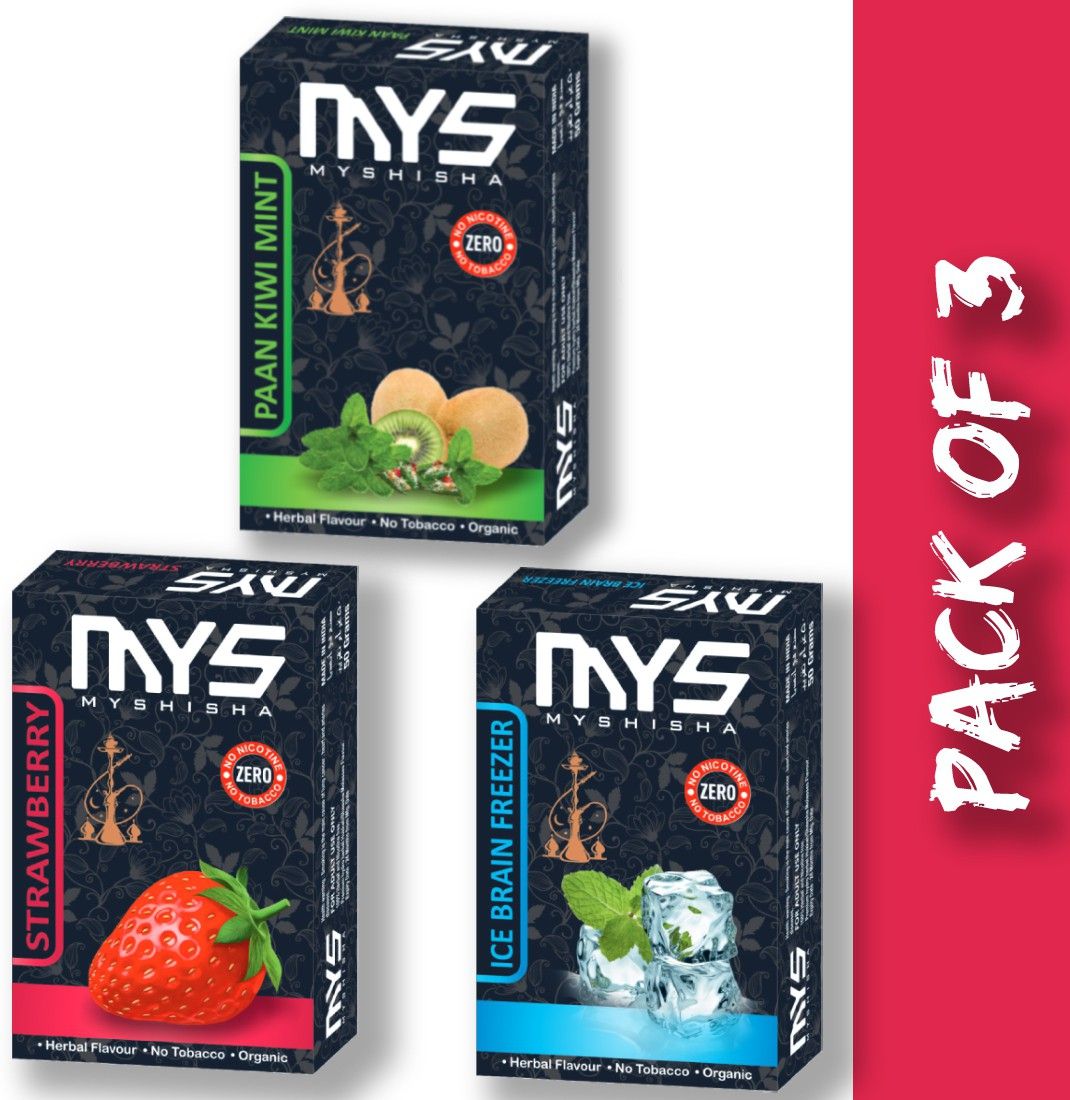 Premium Quality Herbal Hookah Paan Kiwi Mint, Strawberry, Brain Freezer Hookah Flavor-image-39