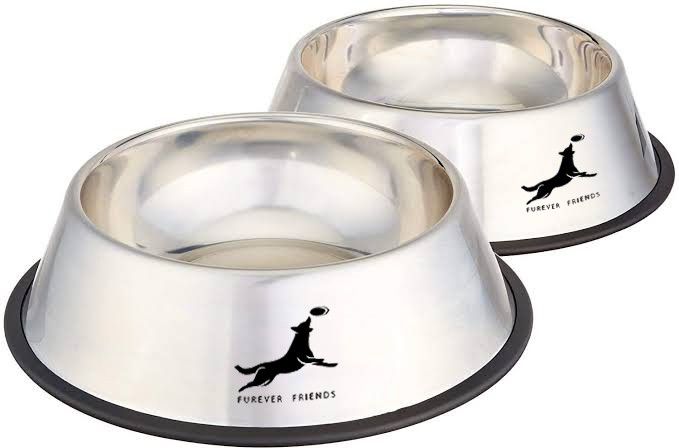 Stainless Steel Dog Bowl Medium 700 ml Stainless Steel Pet Bowl