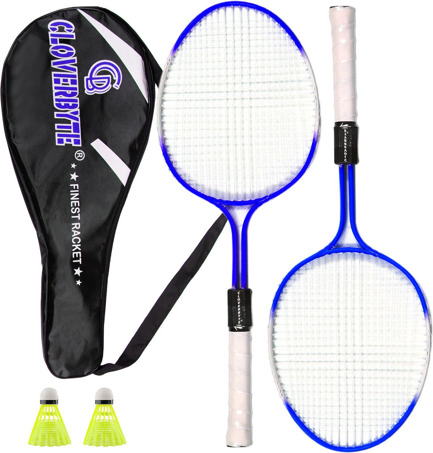 Junior Phantom 2 Piece Multicolour Badminton With 2 Shuttlecock And Bag Badminton Kit