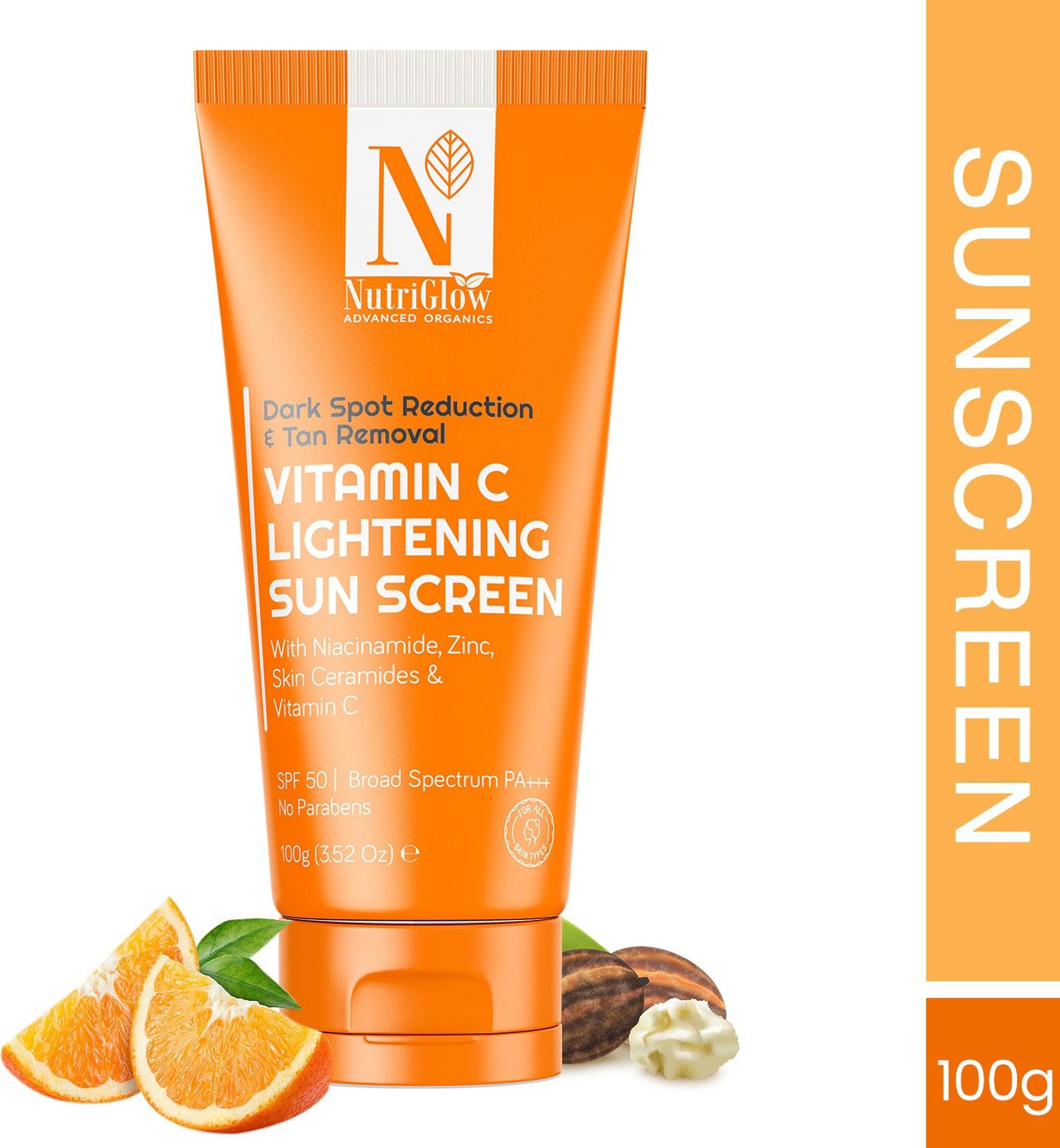 Sunscreen - SPF 50 PA+++ Vitamin C Lightening Sunscreen for Sun Protection, Quick Absorb-image-43