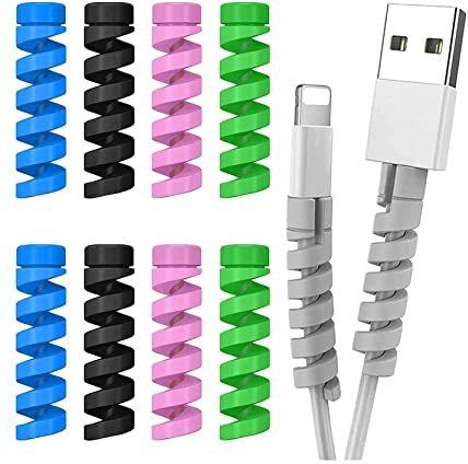 Thakran 8 pc Universal Multipurpose Spiral Charger Cable Cable Protector-picture-26