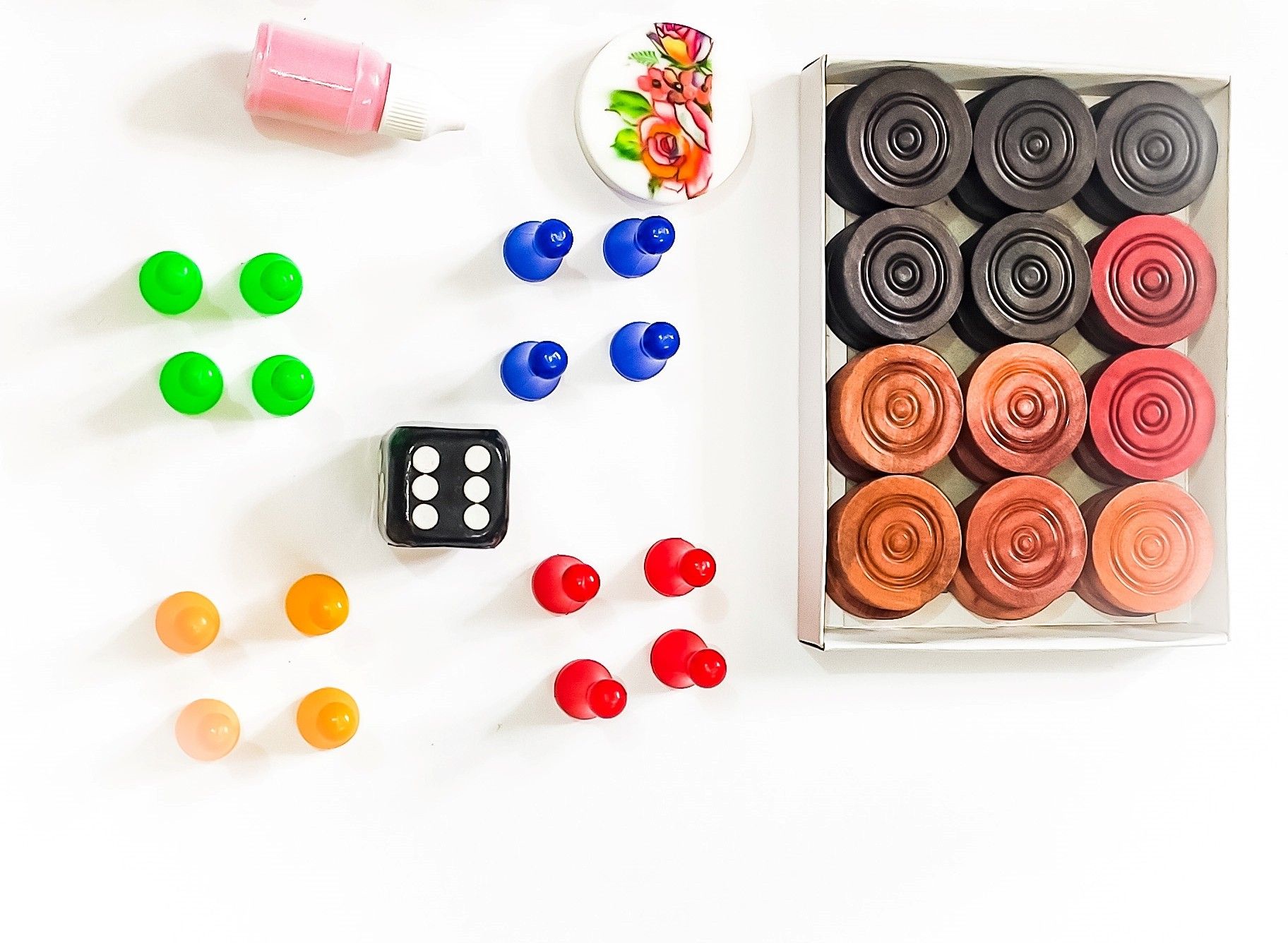 LUDO/CARROM GOTI COMBO Carrom Pawns-image-38