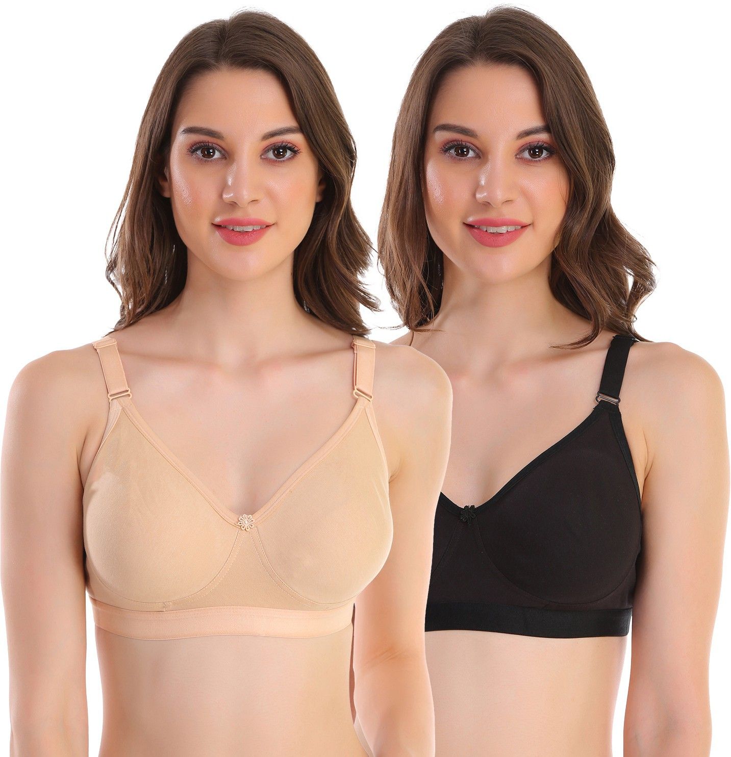 pooja ragenee Pack of 2 Women Full Coverage Non Padded Bra-picture-14
