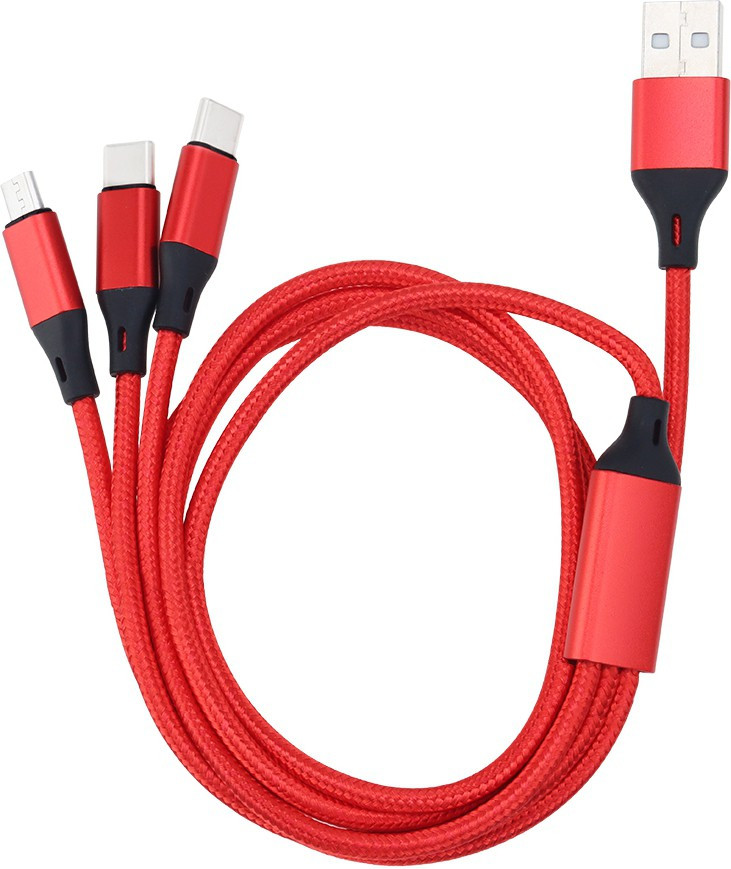 BUFONA MultiplePin Fast Charging Cable Compatible with Android, Type-C &iOS Device Charging Pad image 1