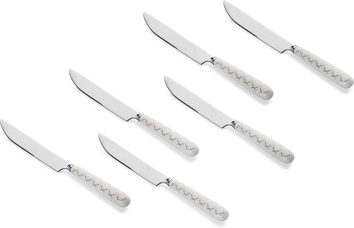 mgeezz Steel Butter-Spreader Knife with Ceramaic-Handle Set of 6 for Kitchen-Restaurant Stainless Steel, Ceramic Butter Spreader Set-picture-31