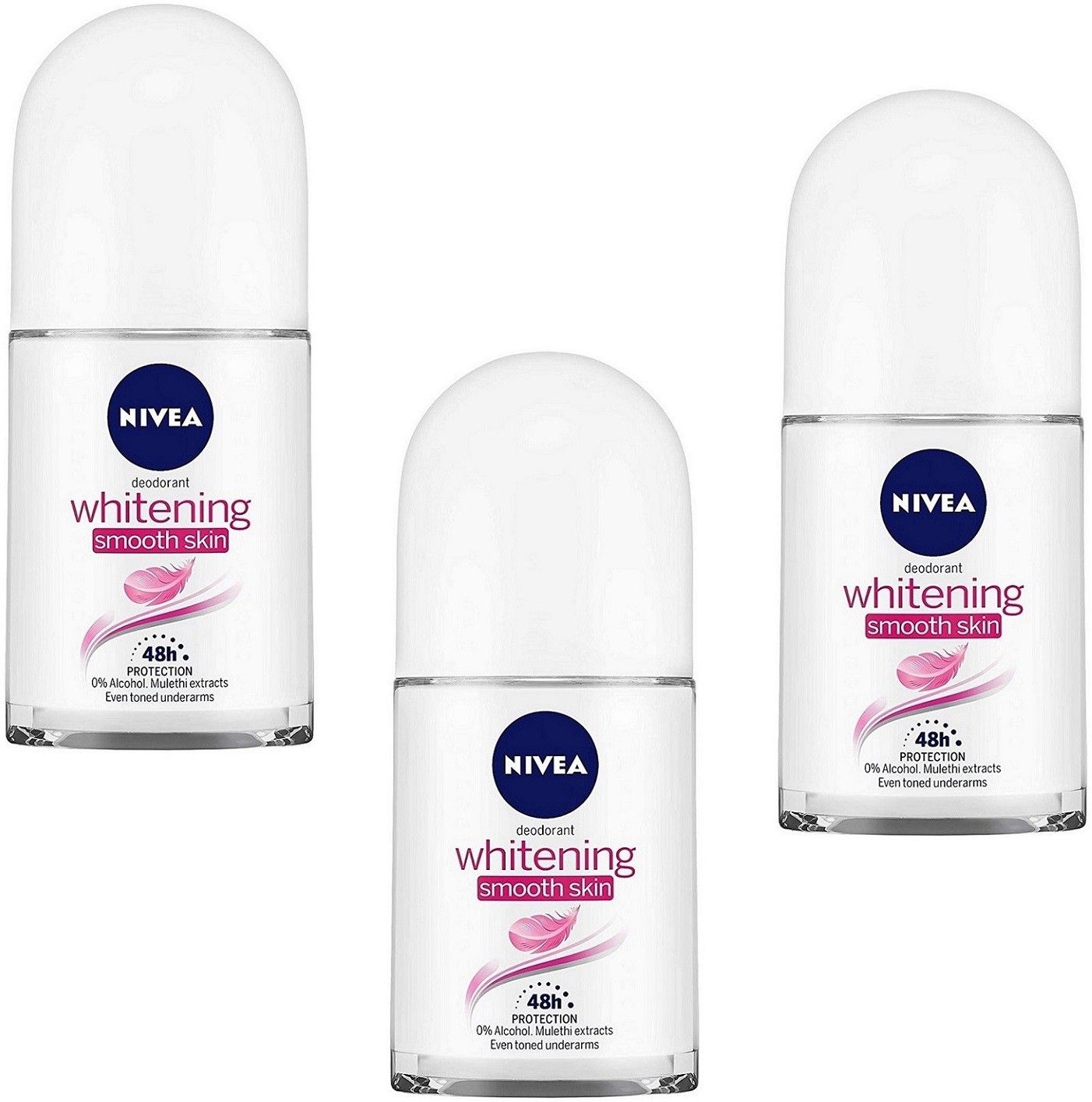 nivea Whitening Smooth Skin Deodorant Roll-on Each 25ml Set of_3 Deodorant Roll-on - For Women-picture-47