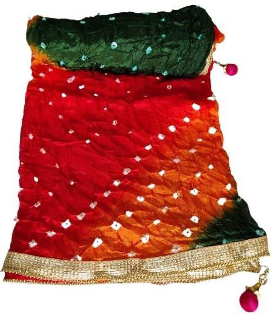 Art Silk Printed Multicolor Women Dupatta-image-20