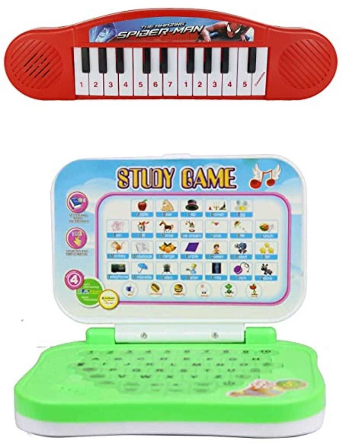 Combo Mini Piano Super Musical Toy & mini laptop fop kids-image-13