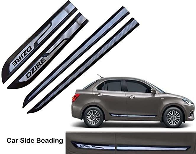 Car door side chrome line beading for Swift Dzire car set of 4 piece (5m) Car Beading Roll For Door-image-27