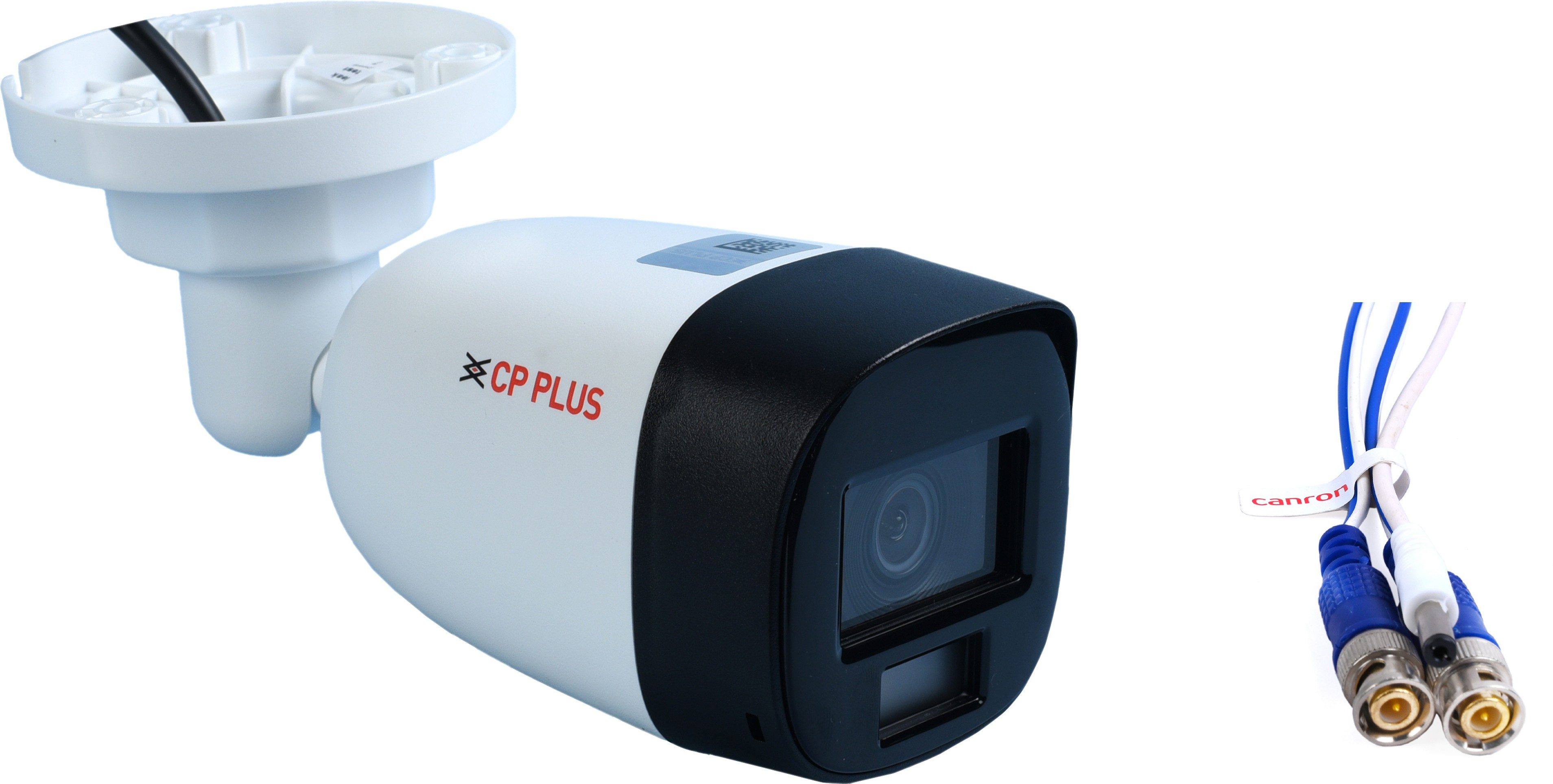 CANRON Bnc & Dc Cp plus Plug-n-Play Full COLOR HD 2.4MP IR Bullet Guard+ Camera,CR-63 Security Camera image 1