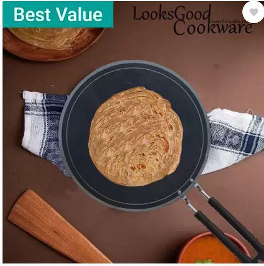 ephemeral ndian 10Inches With Handle Roti Tawa 25.49 cm diameter Tawa 24 cm diameter-picture-19