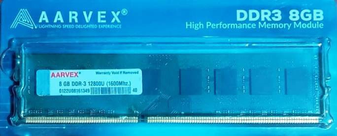 AARVEX DDR3 DDR3 8 GB (Dual Channel) PC (AARVEX8GBRAMDDR3) image 1