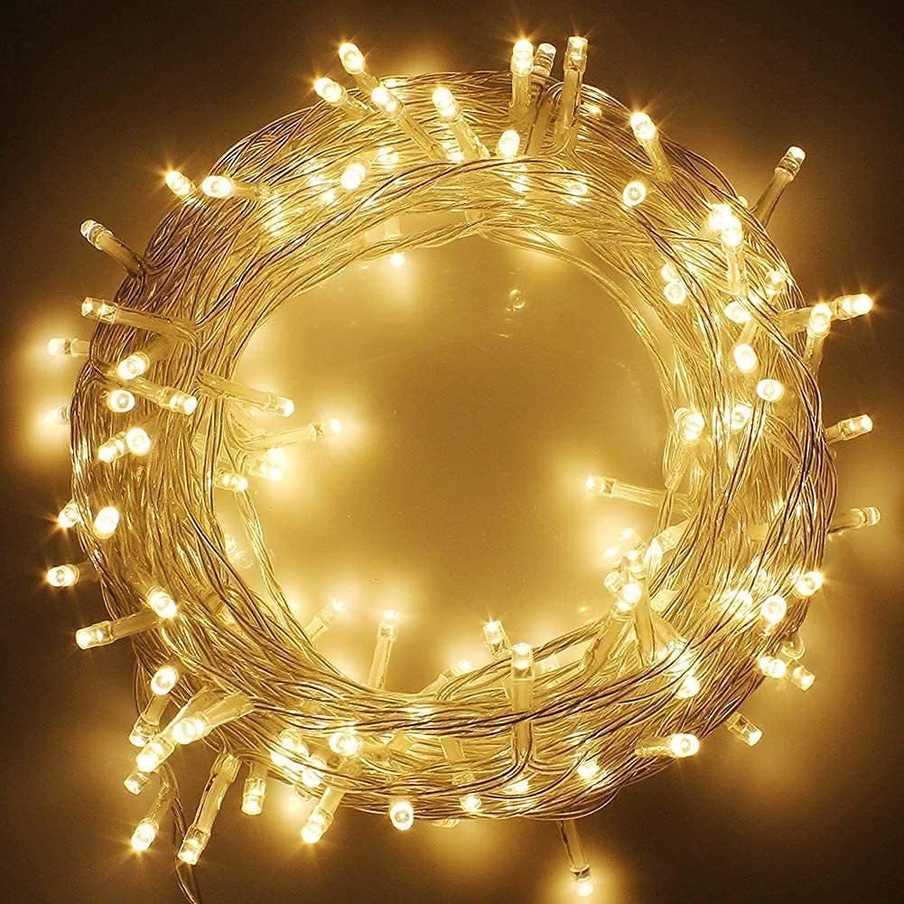 50 LEDs 12.5 m Yellow Steady Bulb Rice Lights-image-18