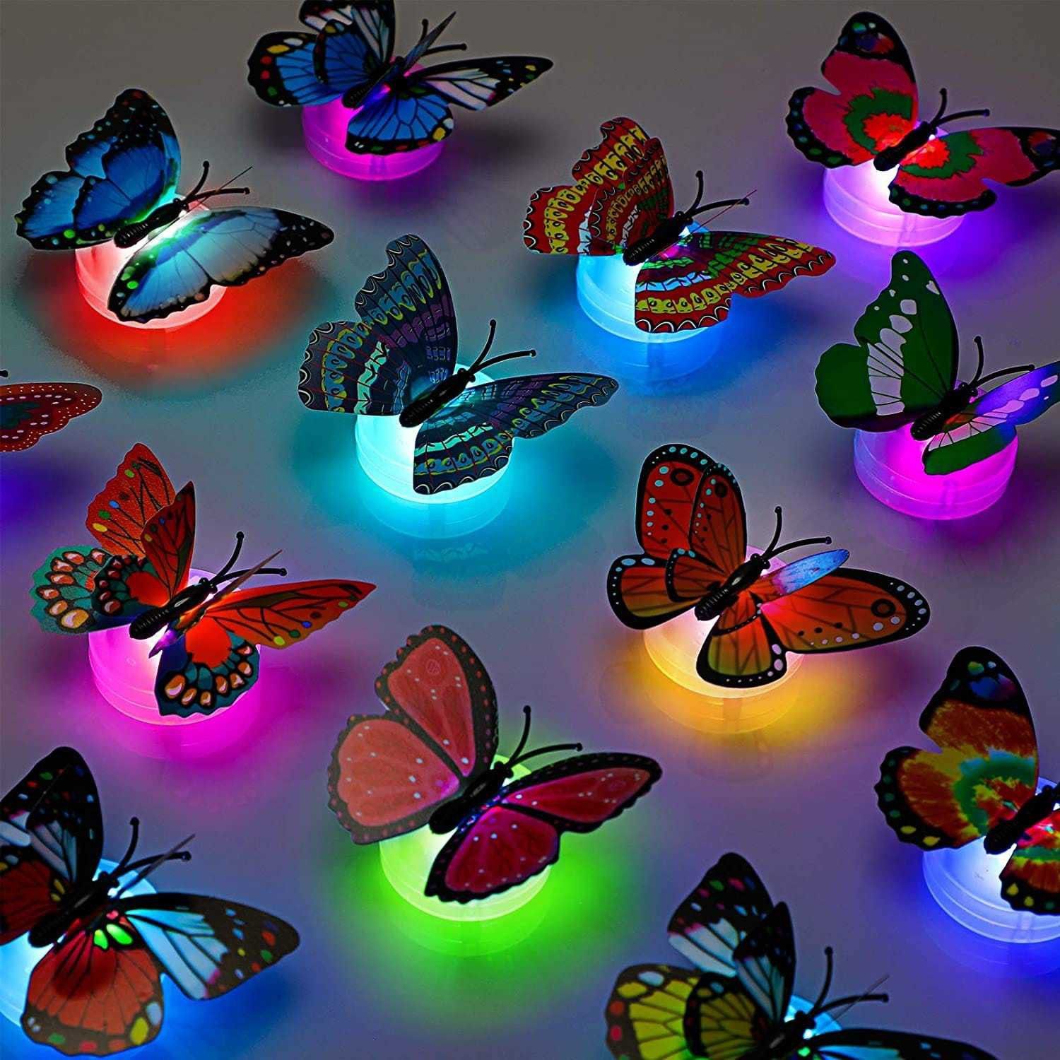 Butterfly Adhesive Wall Decorative Light | Butterfly wall decor (pack of 10) Album-image-8