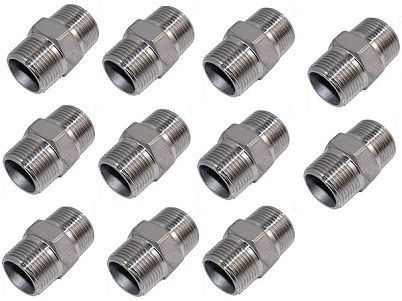 Premium Quality Brass Hex Nipple 1 INCH, Pack of 11 (Screw On) Bidet Nozzle-image-41