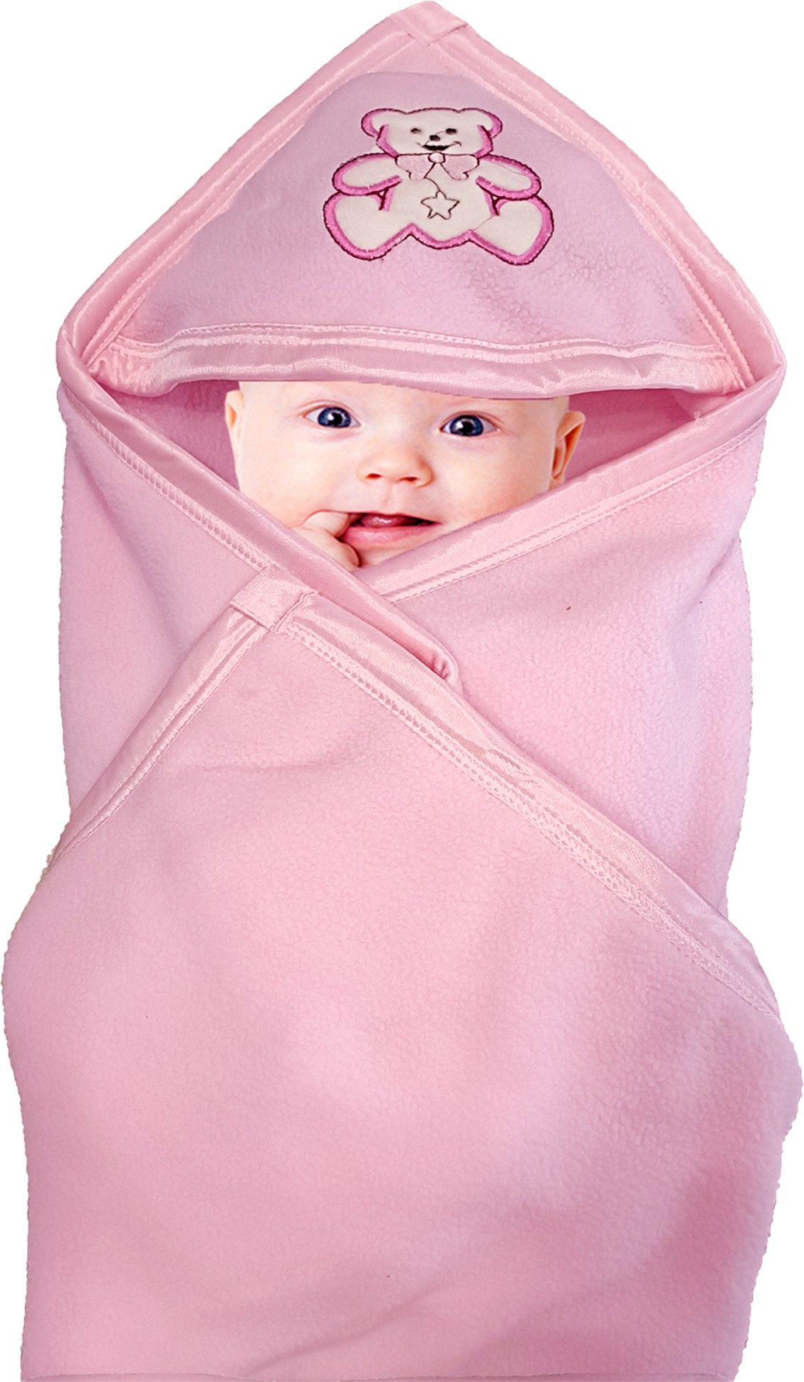 Printed Single Hooded Baby Blanket for AC Room-image-0