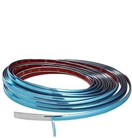 Chrome Beading Roll for All Cars (10MM-5Meter) Car Beading Roll For Bumper, Door, Window, Trunk, Window Sill, Grill and Garnish Cover, Boot Lid, Hood