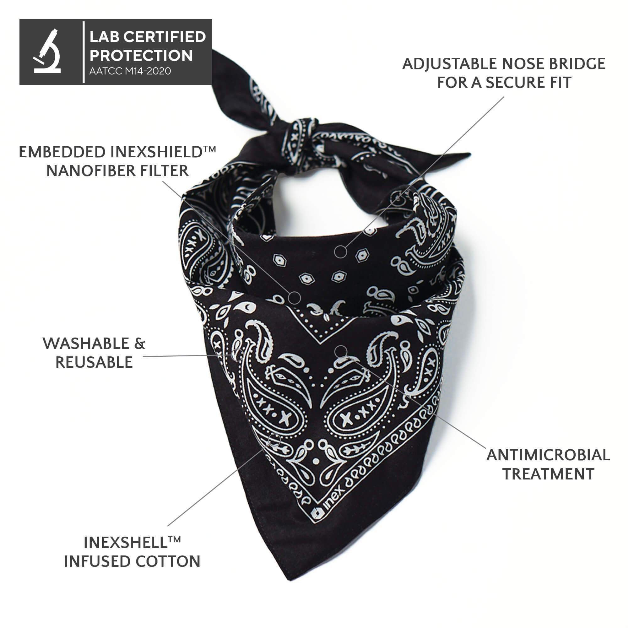 kshs Rumaal boy and girls Bandana hankercheifs ["Black"] Handkerchief