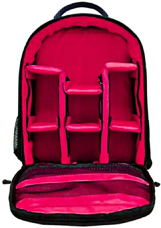PROUDME DSLR Camera Bag, Lens Accessories Carry Case for All DSLR Cameras-(Pink)Camera Bag-image-40