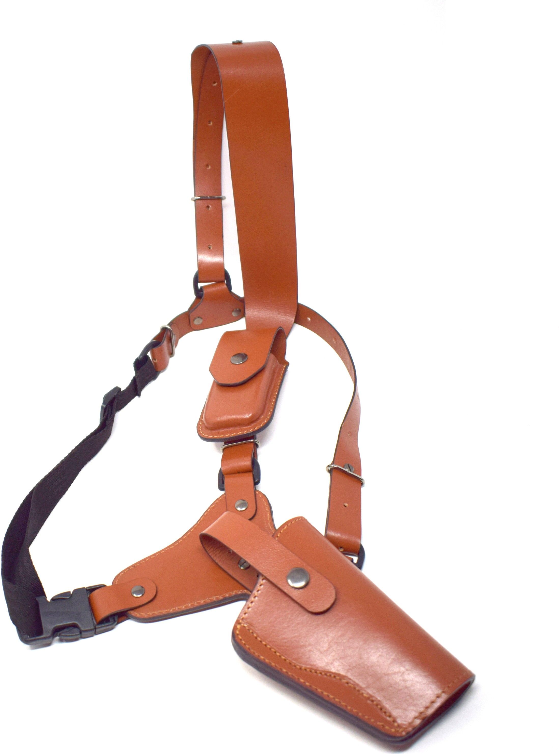 Premium Leather Chest Holster for Colt .45 1911,TT-30 Tokarev Gun Holster Cover Pistol/Gun Cover Free Size-image-30