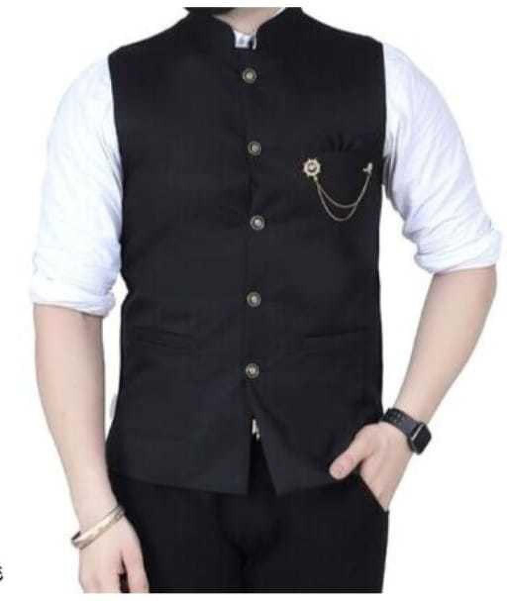 maksud enterprise Solid Men Waistcoat-picture-36