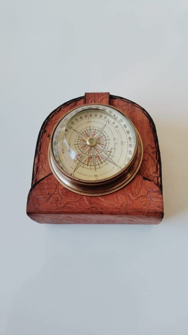 genius einstein enterprises Nautical Anchor Compass Replica Desktop Antique Vintage Compass-picture-17