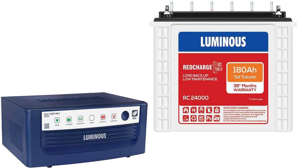 Red Charge RC 24000 + Eco Watt Neo 1250 Tubular Inverter Battery-image-44