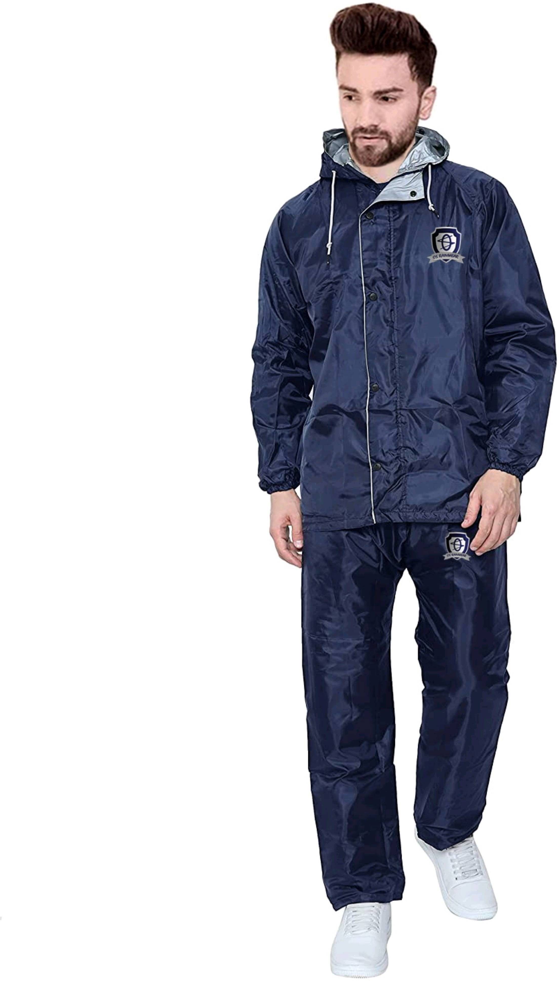Solid Men Raincoat