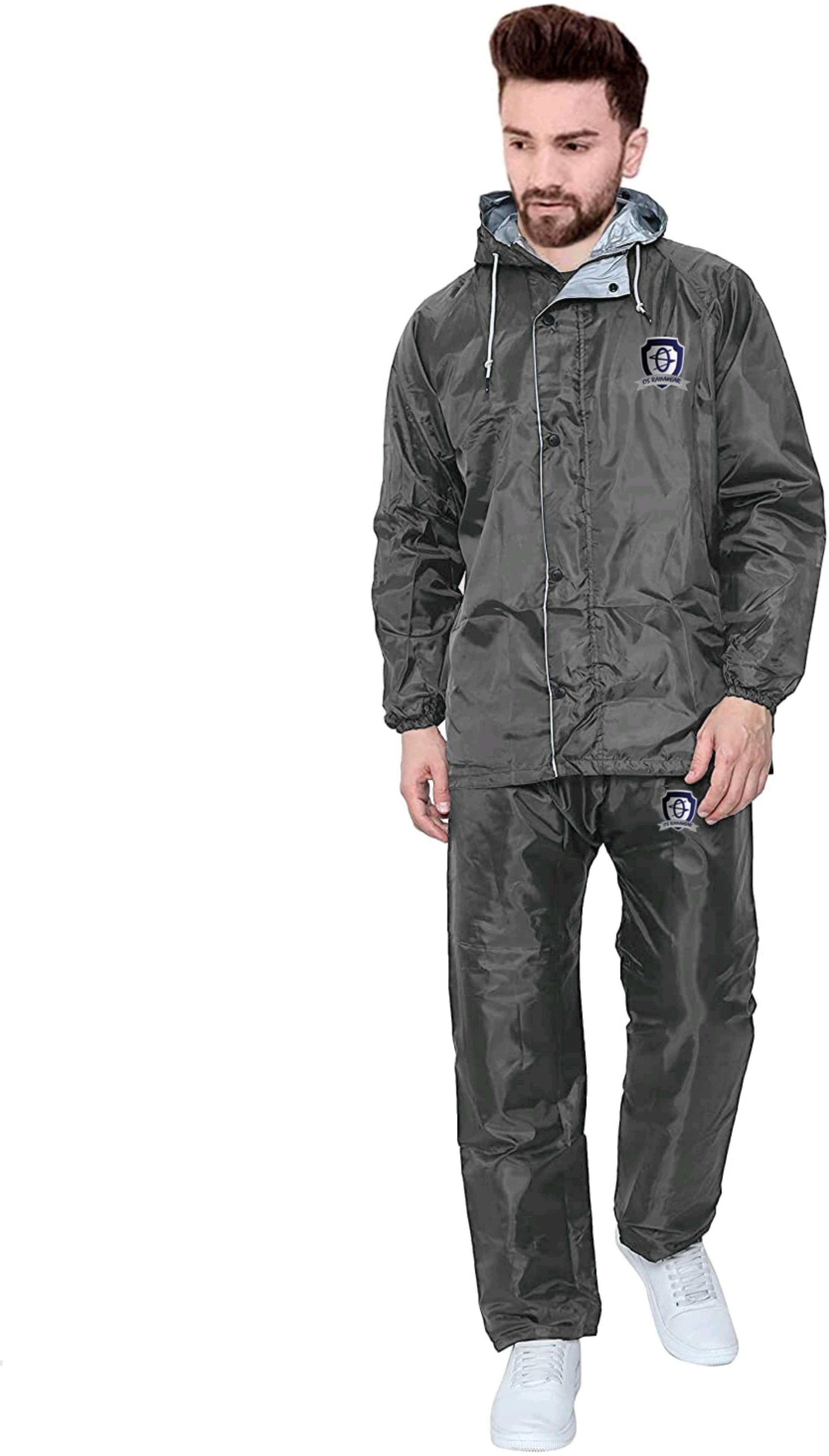 Solid Men Raincoat