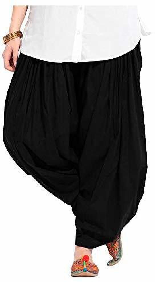 Pure Cotton Solid Women ["Black"] Salwar