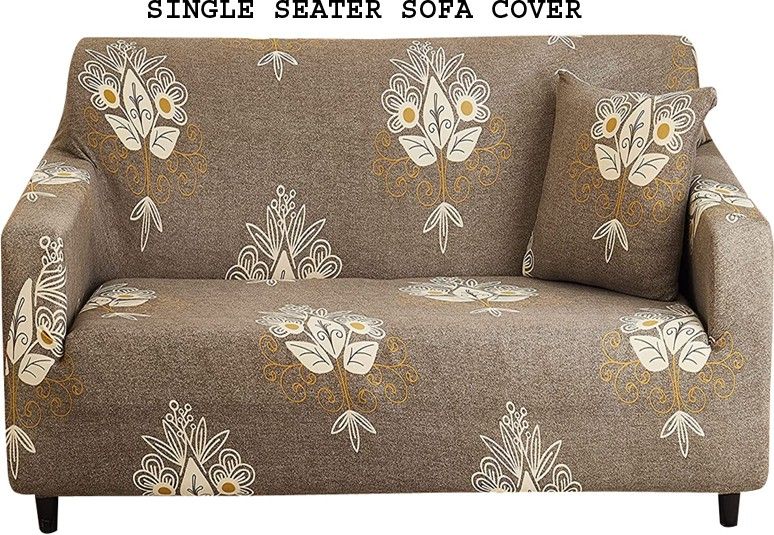 house of quirk SOFA_COVER_BEIGE_BROCADE_MING Universal Sofa Cover Big Elasticity Cover Sofa Fabric-picture-16