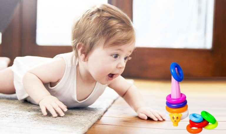 Teddy Stack A Ring Jumbo Multicolor - 9 Pieces (Multicolor)