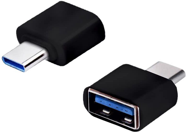 SYGA 2 Pcs USB 3.0 Type-C to USB OTG Adapter Cable Charger for Phone Charging-Black USB Adapter