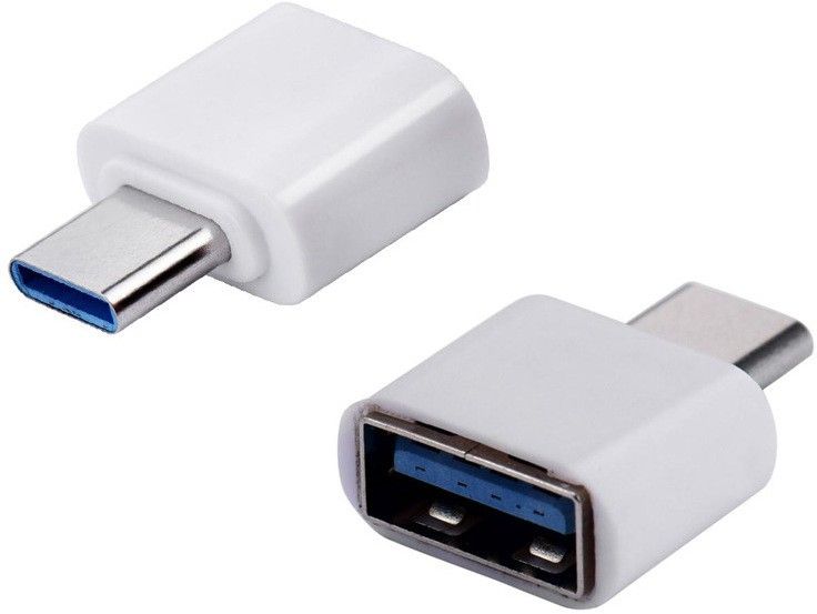 SYGA 2 Pcs USB 3.0 Type-C to USB OTG Adapter Cable Charger for Data Transfer-White USB Adapter-image-10