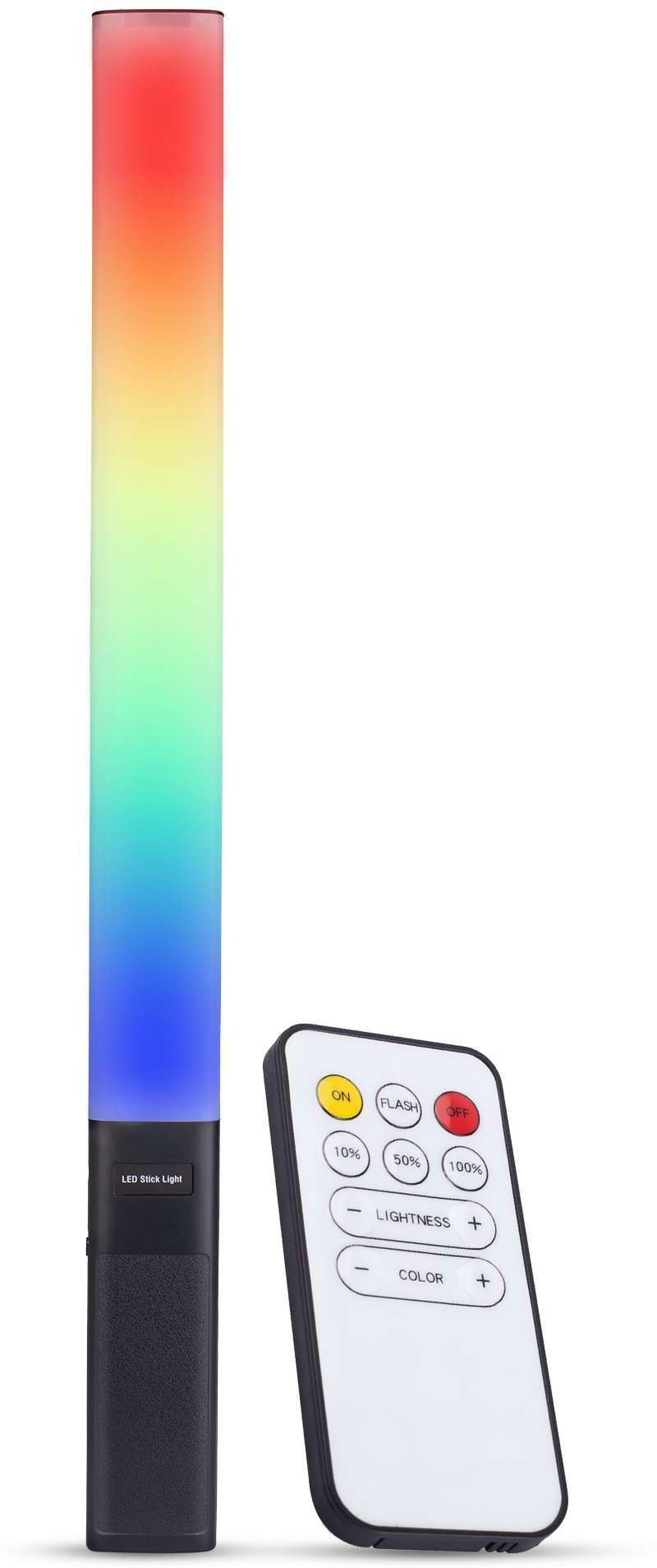 IMMUTABLE RGB LED Light Wand with Remote for Photo & Video Shoot L37 2400 lx Camera LED Light-image-5