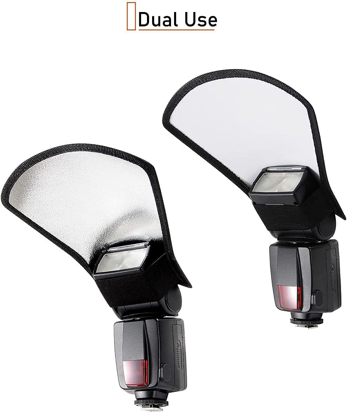 jstbuy Flash Diffuser Reflector for Camera Photography Bend Bounce for Speedlight All Type of Camera & Light Diffuser-picture-29