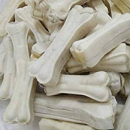 Dog Bones 5 Inches 1 Kg Rawhide Pressed chewable Bone Calcium Treat 5 Inch Beef Dog Chew-image-20