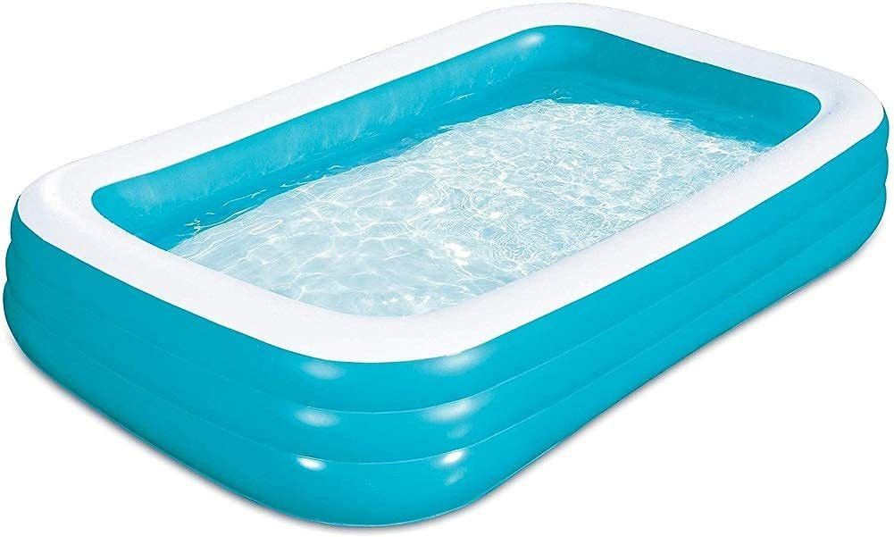kreative marche Swimming Pool Inflatable Bath Tubs for Adults, 10 Feet Blue (with Electric Pump) Inflatable Swimming Pool-picture-38