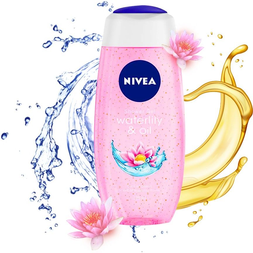 Body Wash, Waterlily & Oil Shower Gel, Pampering Care with Refreshing Scent of Waterlily Flower-image-27