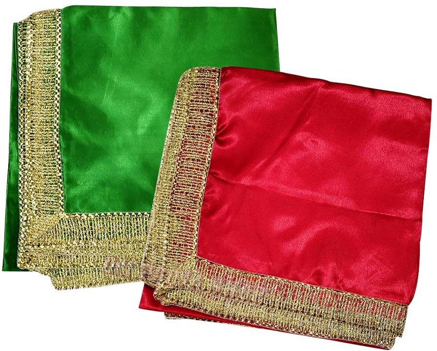 Satin Blend Printed Green, Red Men Dupatta-image-40