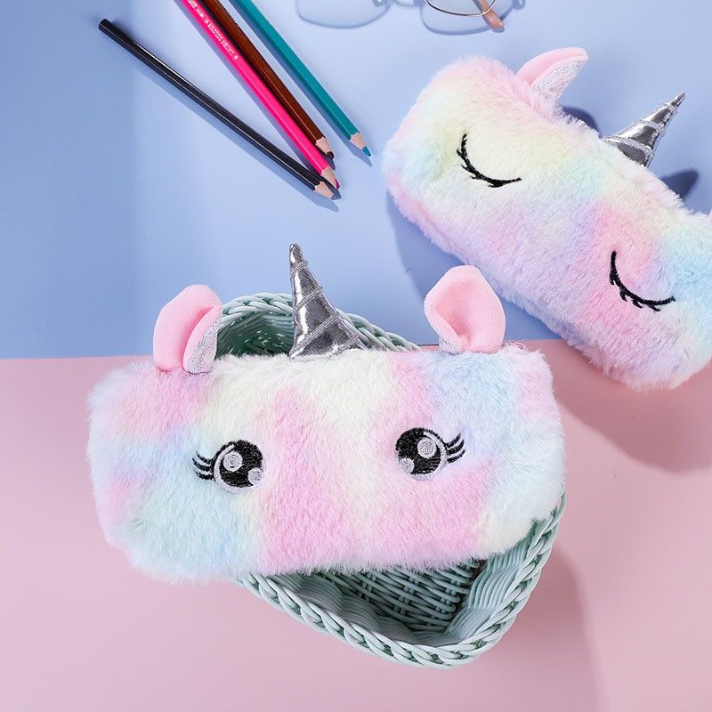 pouch 2023 NEW ARRIVAL Pouch Handbag Coin Purse Cute Girls Children Random Color Art Plastic Pencil Box-image-2