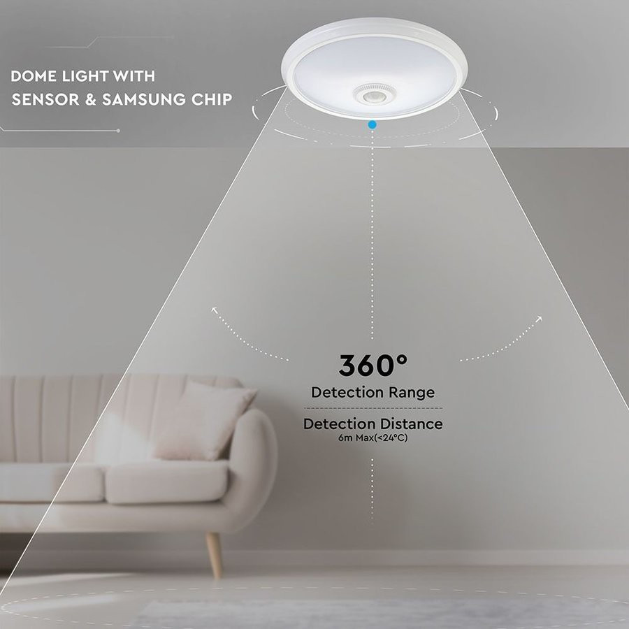 ENMORA RRT- Sensor Light for Home with USB Charging Rechargeable T57 Ceiling Lamp image 1