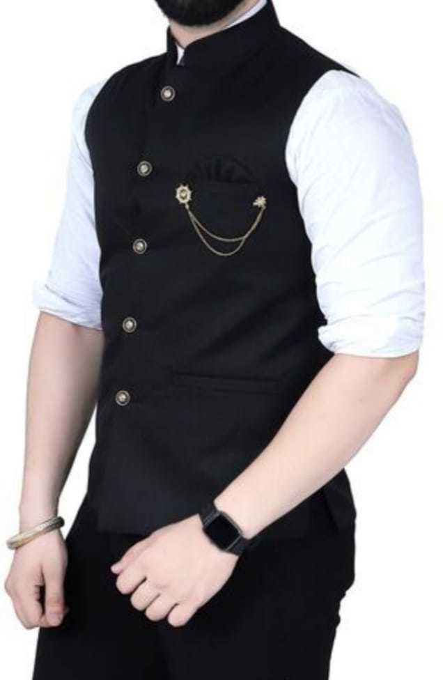 maksud enterprise Solid Men Waistcoat-picture-12