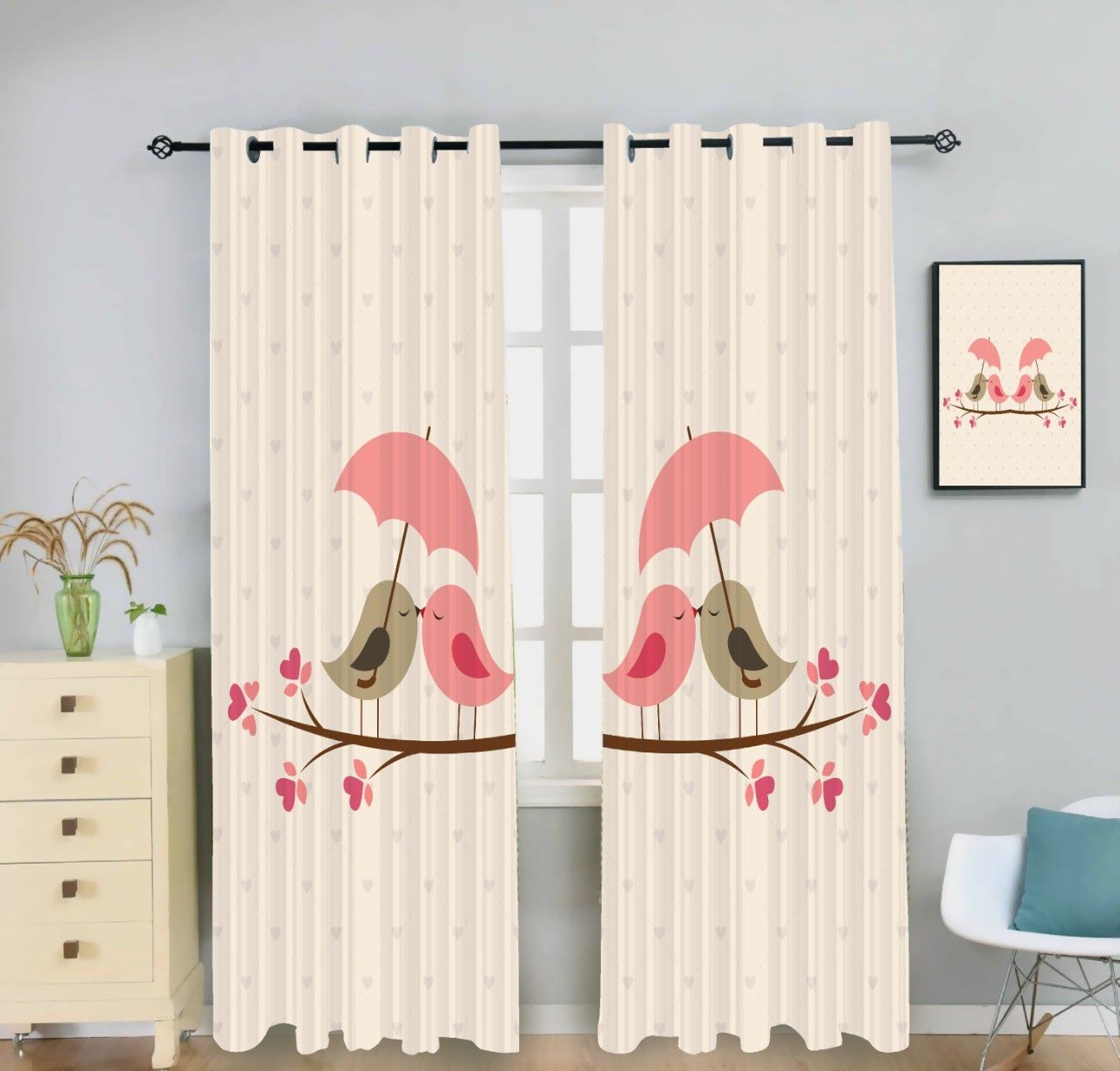 225 cm (7 ft) Polyester Room Darkening Door Curtain (Pack Of 2)-image-23