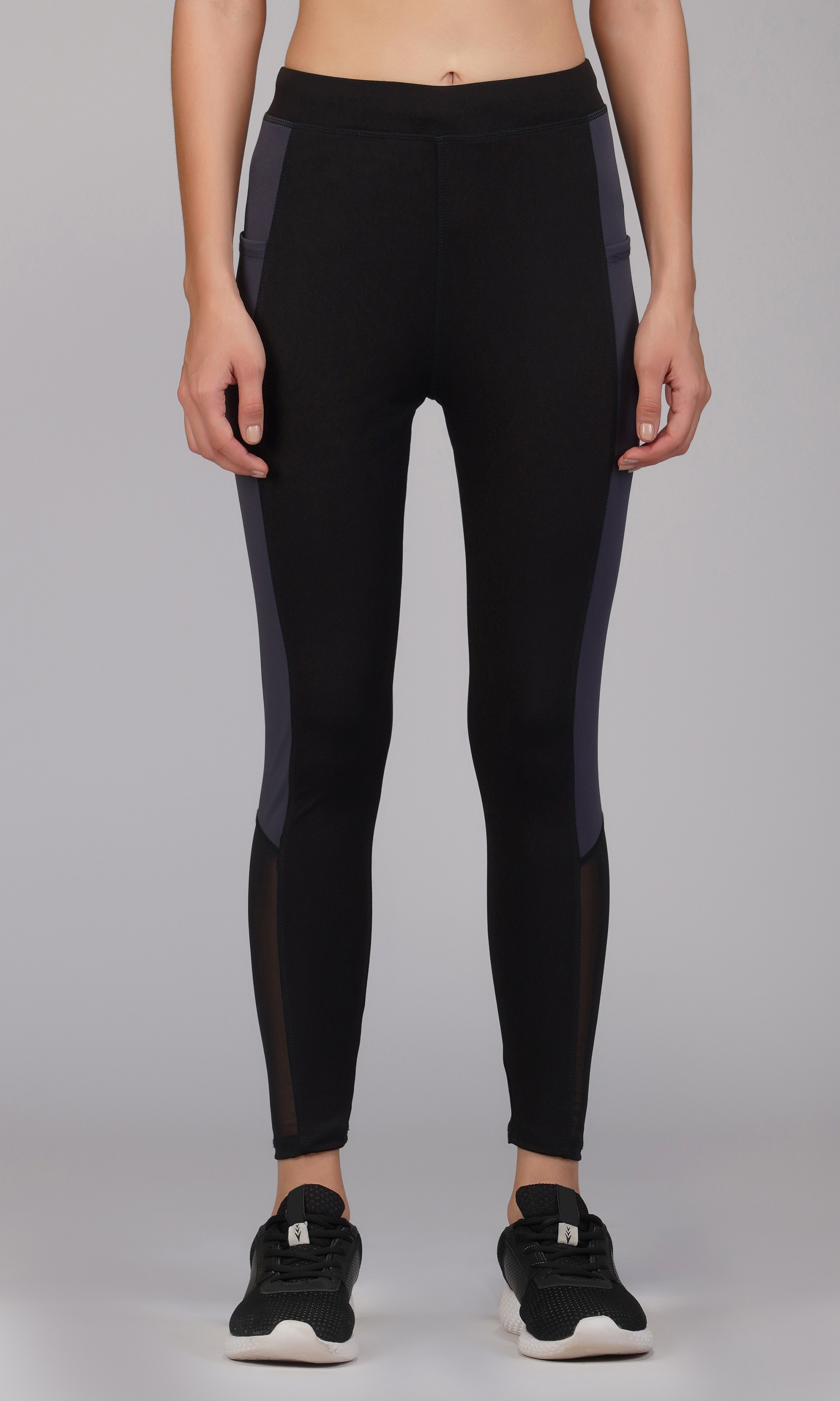 Solid Women Black Tights