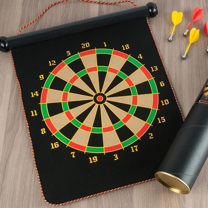 hhs sports Magnetic Dart Board Foldable & portable with 4 Magnetic Darts 30 cm Dart Board image 1