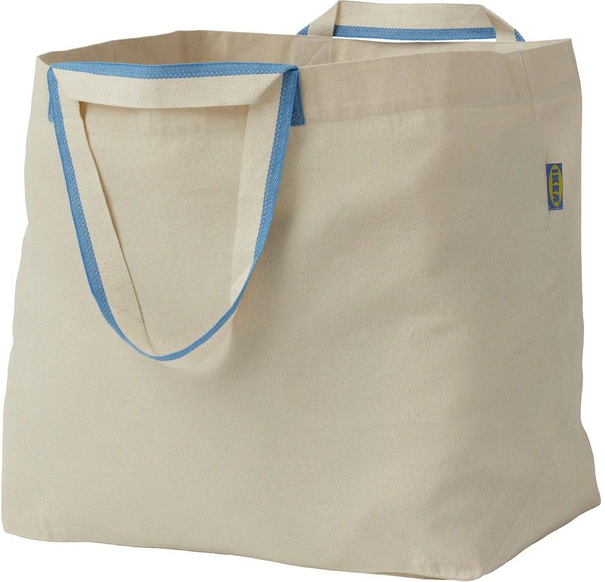 ikea Carrier Bag large, Cotton / Natural 50 l (13 gallon) Grocery Bag-picture-2